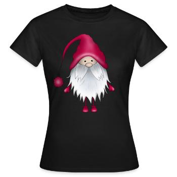 Elfe de Noël - T-shirt Femme - noir - Devant - AI Model Female 172 dark (172cm)