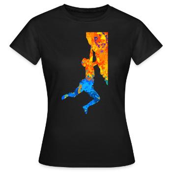Bouldern Boulderer Boulder Klettern Kletterer - Frauen T-Shirt - Schwarz - Vorne - AI Model Female 172 dark (172cm)