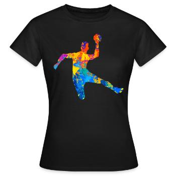 Handball HandballEur HandballEur HandballEur Handball Club - T-shirt Femme - noir - Devant - AI Model Female 172 dark (172cm)