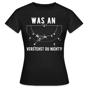 Handball Handballtrainer lustige Handballverein - Frauen T-Shirt - Schwarz - Vorne - AI Model Female 172 dark (172cm)