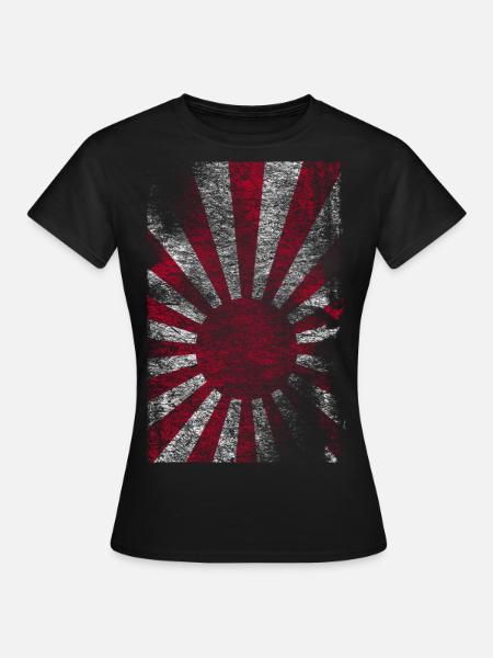 Japan Flagge historisch - Frauen T-Shirt - Schwarz