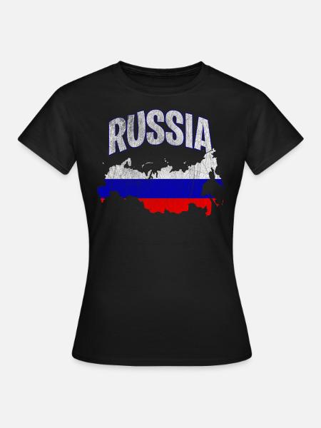 Russland - Frauen T-Shirt - Schwarz