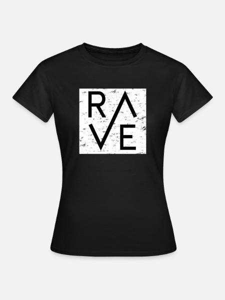 Rave Festival Raver - Frauen T-Shirt - Schwarz