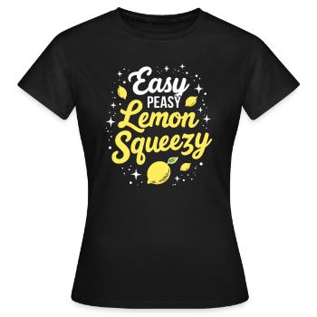 Citron facile - T-shirt Femme - noir - Devant - AI Model Female 172 dark (172cm)