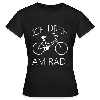 I turn the wheel! - Women's T-Shirt - black - Front - AI Model Female 172 dark (172cm)