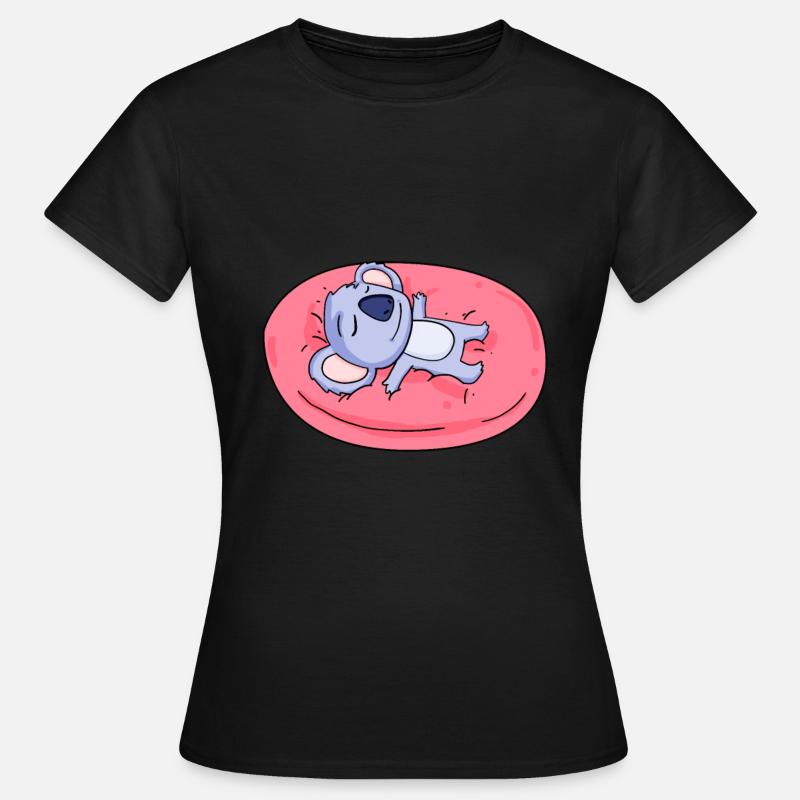 Koala - Frauen T-Shirt - Schwarz