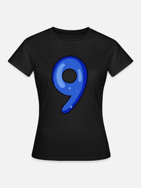 9 - Women's T-Shirt - black