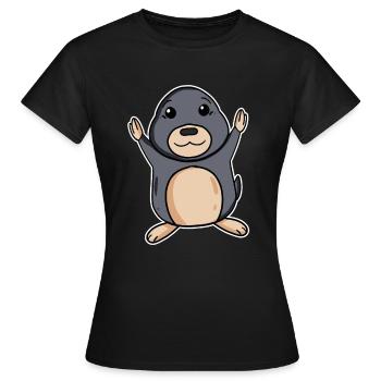 Taupe - T-shirt Femme - noir - Devant - AI Model Female 172 dark (172cm)