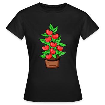 Tomato greenhouse garden gardener - Women's T-Shirt - black - Front - AI Model Female 172 dark (172cm)