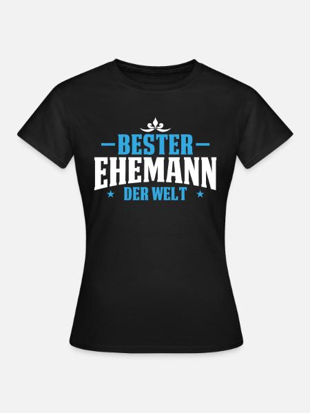 Bester Ehemann der Welt Hochzeitstag Jahrestag - Frauen T-Shirt - Schwarz