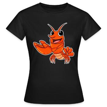 Homard - T-shirt Femme - noir - Devant - AI Model Female 172 dark (172cm)