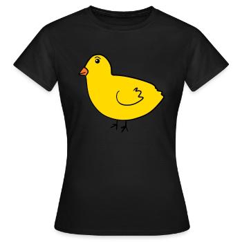 Chick - Women's T-Shirt - black - Front - AI Model Female 172 dark (172cm)