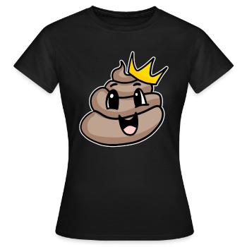 Kacke König - Frauen T-Shirt - Schwarz - Vorne - AI Model Female 172 dark (172cm)