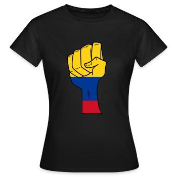 Kolumbien - Frauen T-Shirt - Schwarz - Vorne - AI Model Female 172 dark (172cm)