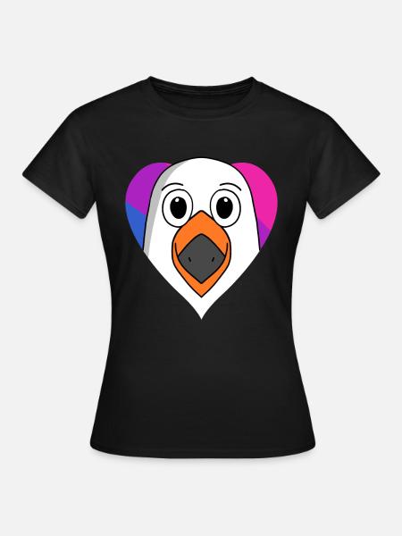 Bisexuell Möwe Geschenk - Frauen T-Shirt - Schwarz