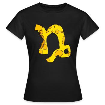 Sternzeichen Steinbock - Frauen T-Shirt - Schwarz - Vorne - AI Model Female 172 dark (172cm)