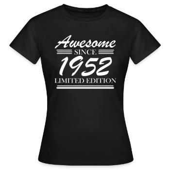 1952 - Born 1952 - Fantastic since 1952 - Women's T-Shirt - black - Front - AI Model Female 172 dark (172cm)