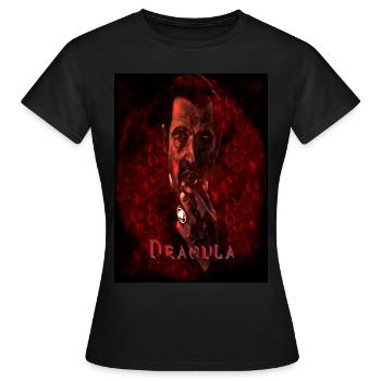 BBC - Dracula - Sang. - T-shirt Femme - noir - Devant - AI Model Female 172 dark (172cm)