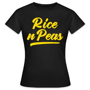 Riz n Pois - T-shirt Femme - noir - Devant - AI Model Female 172 dark (172cm)
