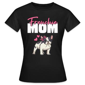 Frenchie Mom - Frauen T-Shirt - Schwarz - Vorne - AI Model Female 172 dark (172cm)