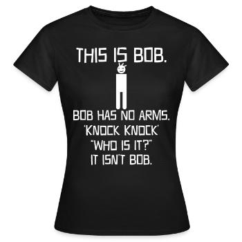 Das ist Bob - Frauen T-Shirt - Schwarz - Vorne - AI Model Female 172 dark (172cm)