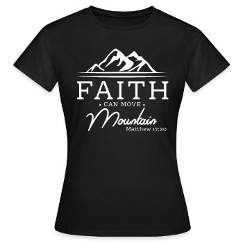 Move mountains - Women's T-Shirt - black - Front - AI Model Female 172 dark (172cm)