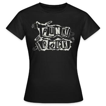 Punkrock - Frauen T-Shirt - Schwarz - Vorne - AI Model Female 172 dark (172cm)