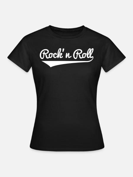 RocknRoll - Frauen T-Shirt - Schwarz