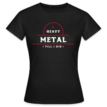 Heavy Metal - T-shirt Femme - noir - Devant - AI Model Female 172 dark (172cm)