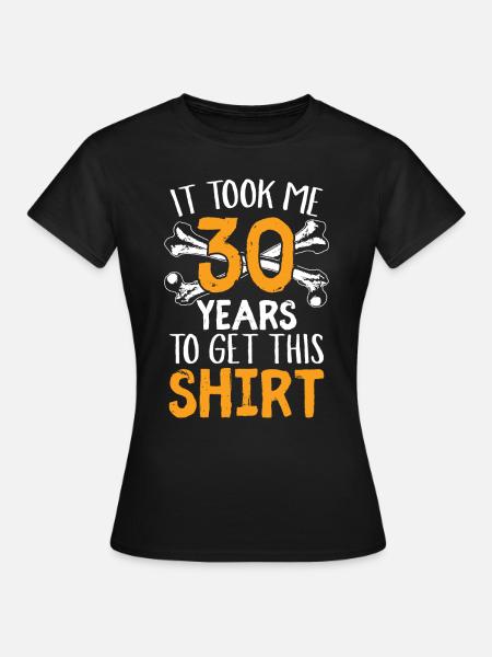 30 ans - Dame-T-shirt - sort