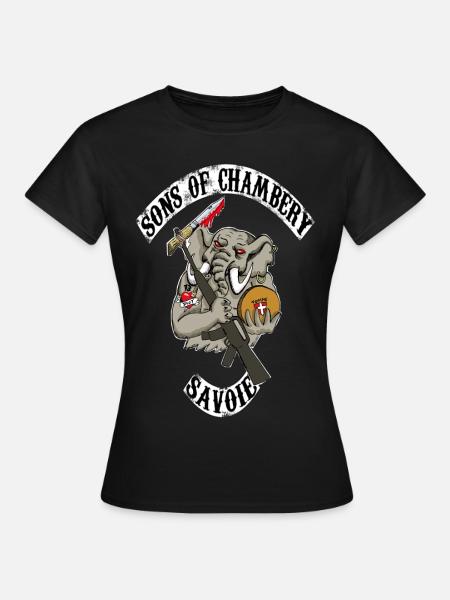 sons of chambery - T-shirt Femme - noir