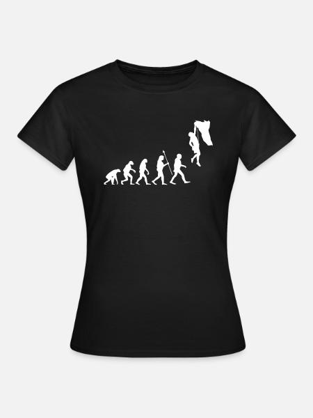 Evolution Escalade Bouldern Climbing Alpinisme - T-shirt Femme - noir