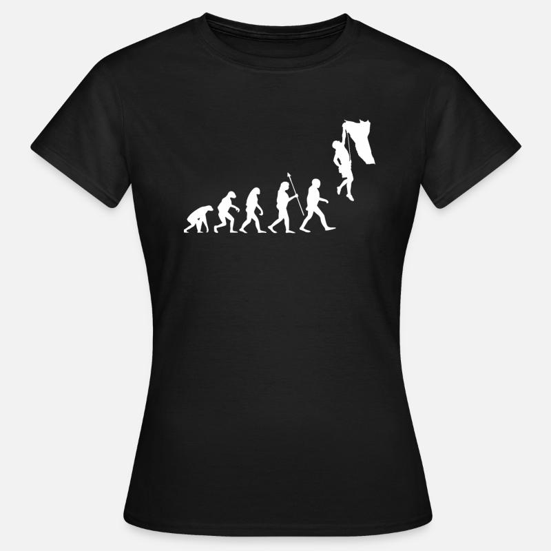 Evolution Escalade Bouldern Climbing Alpinisme - T-shirt Femme - noir