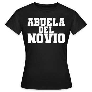 Abuela del Novio Groom's Grandmother Wedding Gift - Women's T-Shirt - black - Front - AI Model Female 172 dark (172cm)