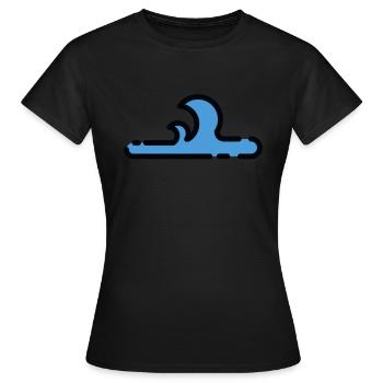 sea - Women's T-Shirt - black - Front - AI Model Female 172 dark (172cm)