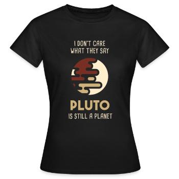 Pluton encore une planète NASA - T-shirt Femme - noir - Devant - AI Model Female 172 dark (172cm)