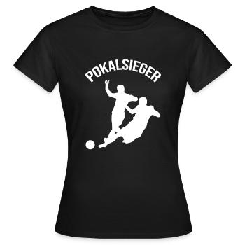 Gagnants de la Coupe Football Footballeur - T-shirt Femme - noir - Devant - AI Model Female 172 dark (172cm)