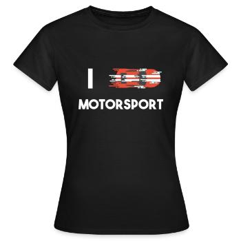 Motorsport - Frauen T-Shirt - Schwarz - Vorne - AI Model Female 172 dark (172cm)