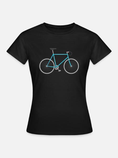 bicicleta - Dame-T-shirt - sort
