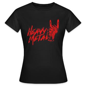 Heavy Metal - T-shirt Femme - noir - Devant - AI Model Female 172 dark (172cm)