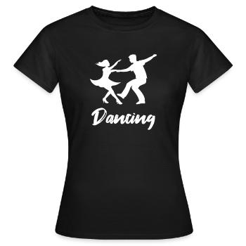 Danseur Danseur danse musique - T-shirt Femme - noir - Devant - AI Model Female 172 dark (172cm)