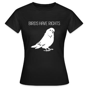 Oiseau observateur - T-shirt Femme - noir - Devant - AI Model Female 172 dark (172cm)