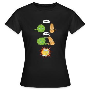 Fêter la bière Fusion Party - T-shirt Femme - noir - Devant - AI Model Female 172 dark (172cm)