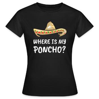 mexicain - T-shirt Femme - noir - Devant - AI Model Female 172 dark (172cm)