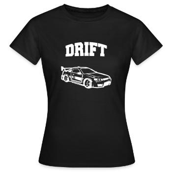 Drift Drifting Driften Motorsport - Frauen T-Shirt - Schwarz - Vorne - AI Model Female 172 dark (172cm)