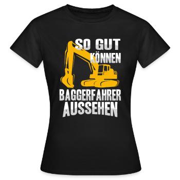 Drague driver Chantier de construction de dragues - T-shirt Femme - noir - Devant - AI Model Female 172 dark (172cm)