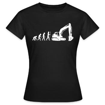 Drague Excavator Conduite de conducteur de drague - T-shirt Femme - noir - Devant - AI Model Female 172 dark (172cm)