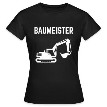 Constructeur excavateur - T-shirt Femme - noir - Devant - AI Model Female 172 dark (172cm)