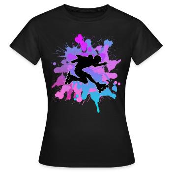Rollerblades rollerblades - Women's T-Shirt - black - Front - AI Model Female 172 dark (172cm)