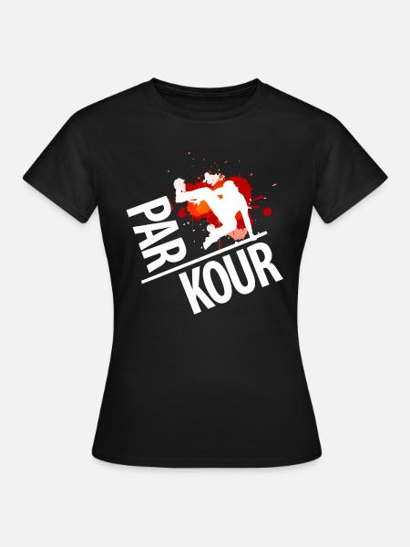 PARKOUR! - T-skjorte for kvinner - svart